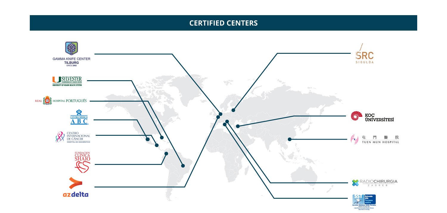 map of ISRS Certified Centers